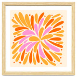 Floral Burst - pink, yellow and orange thumbnail