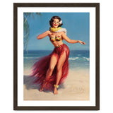 Pinup Girl In Hawaiian Costume thumbnail