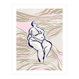Follow the lines Serene woman in the water (Print Only) thumbnail