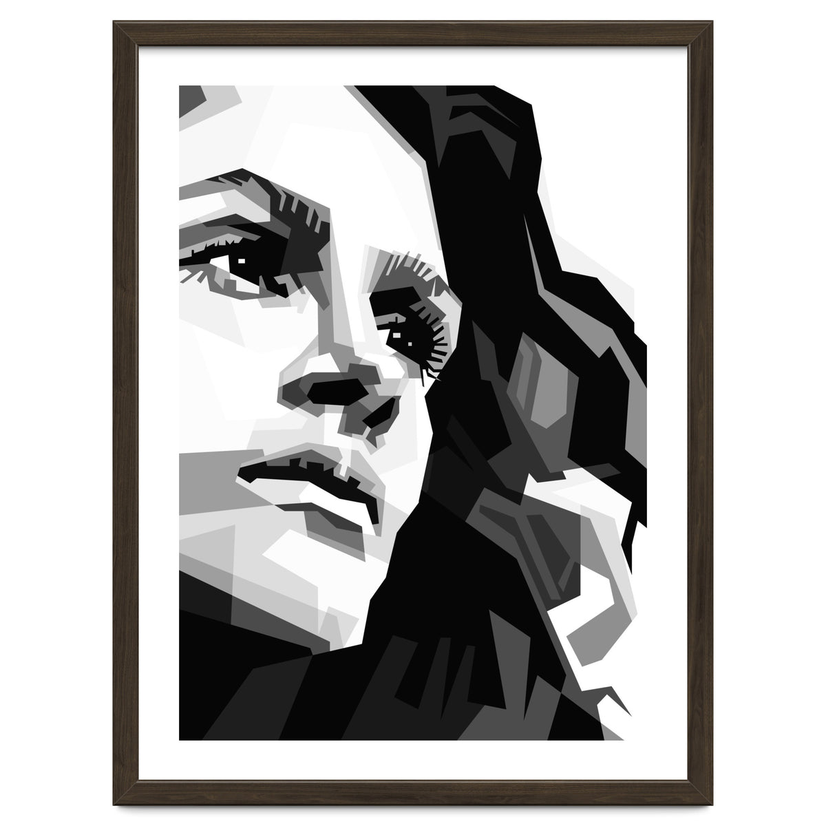 Julia Roberts Monochrome Illustration