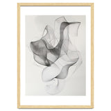 Abstract Black And White Swirling Lines Art thumbnail