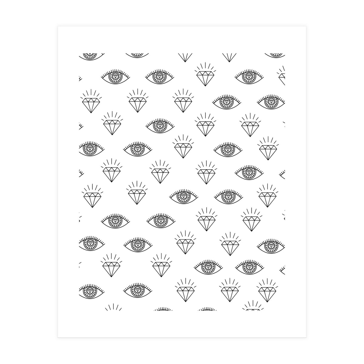 Diamond Eyes #society6 #decor #buyart  (Print Only)