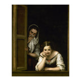 Bartolome Esteban Murillo:Two Women at a Window, c.1655/1660. National Gallery of Art Washington DC. (Print Only) thumbnail