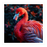 Vibrant Flamingo Bird Profile Majestic Pose (Print Only) thumbnail