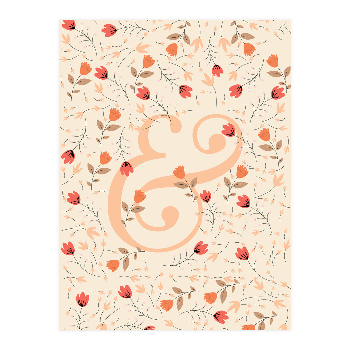 Floral Ampersand (Print Only)