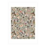 Flying Butterflies Gold Beige (Print Only) thumbnail