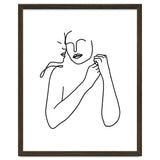Eternally Connected, Abstract Line Art Love, Sketch Drawing Minimal, Eclectic Human Couple Connection Minimalism Concept thumbnail