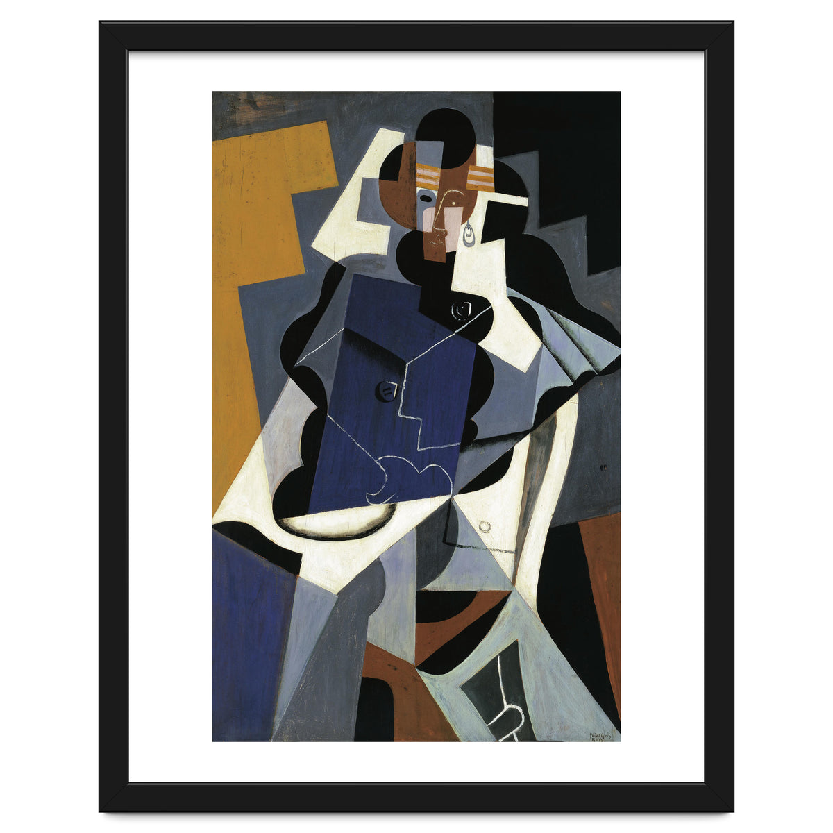 Juan Gris (Madrid, 1887-Boulogne-sur-Seine, 1927). Seated Woman (1917). Oil on panel. 116 x 73 cm.