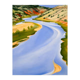 Georgia O’Keeffe – Chama River, Ghost Ranch (1937) | Serene Southwestern Landscape in Bold Modernist Forms (Print Only) thumbnail