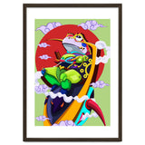 Knight Frog Cartoon Vintage Illustration thumbnail