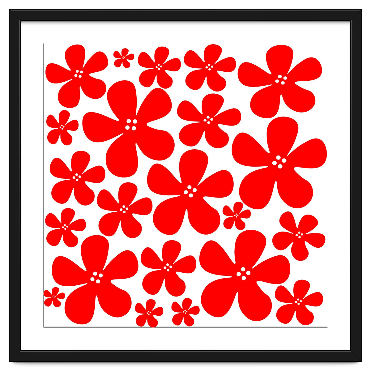 Red Flowers Pattern