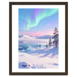 Northern Lights, Aurora Sky, Arctic Landscape, Aurora borealis, Snow Fall thumbnail