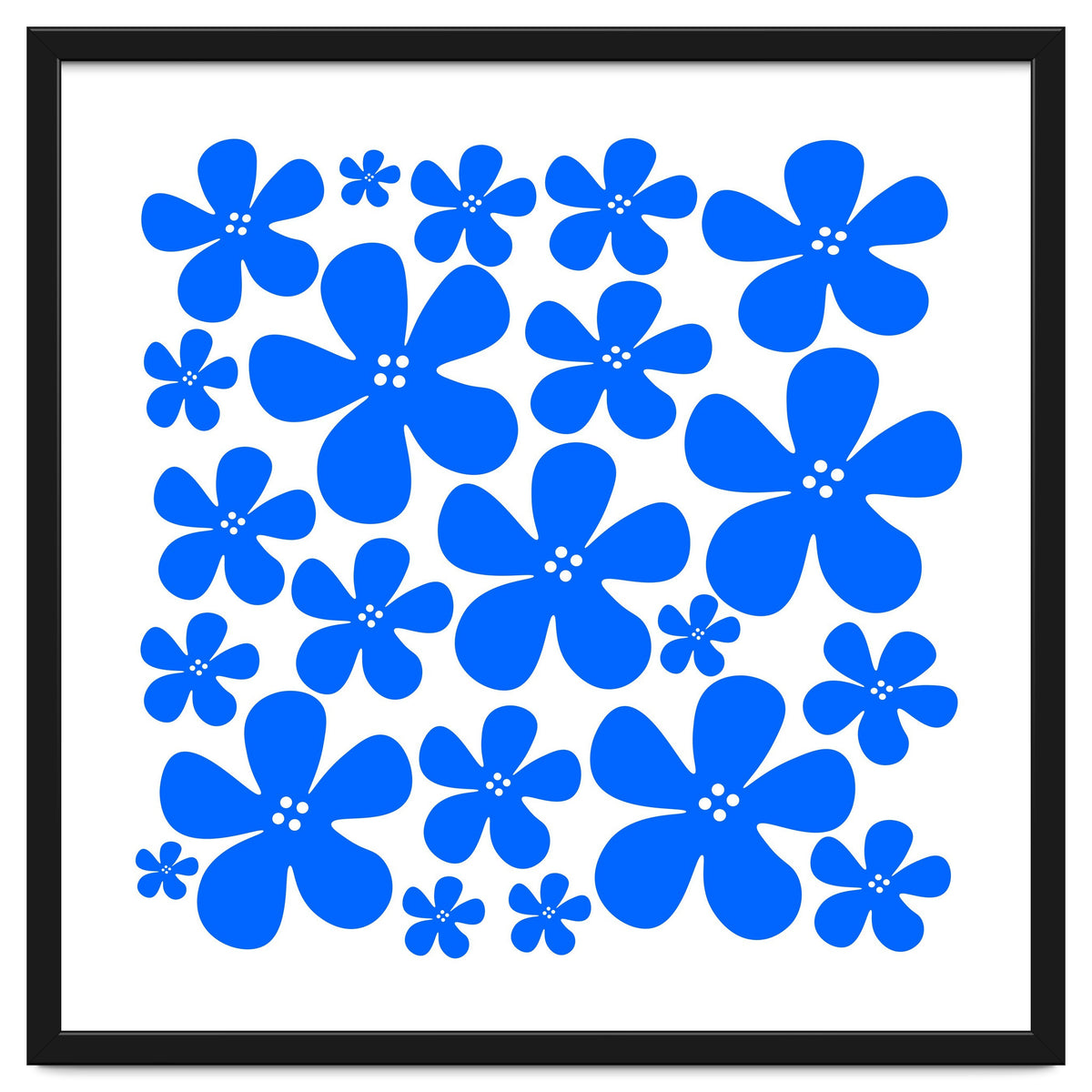 Blue Flowers Pattern
