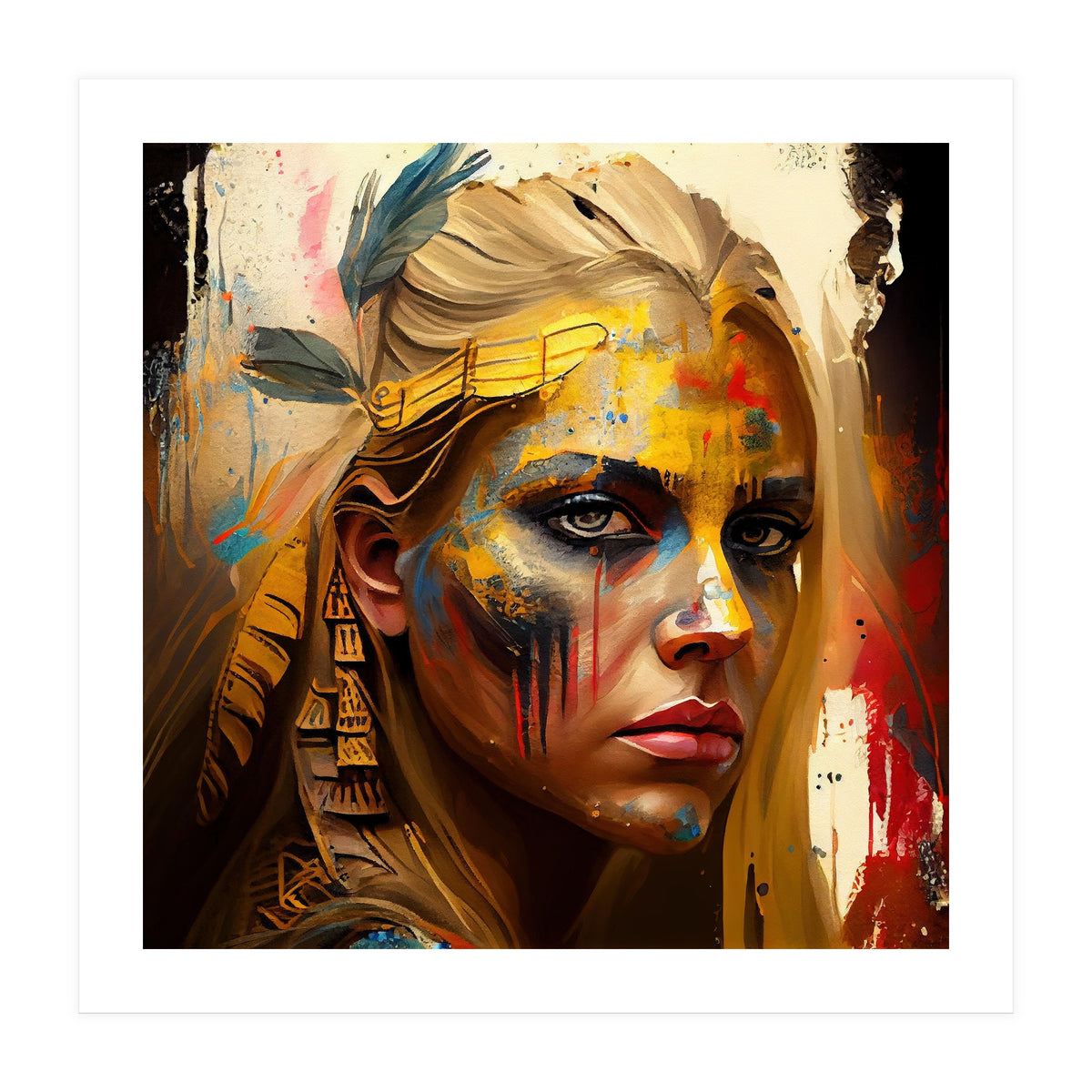 Powerful Warrior Woman #2 (Print Only)