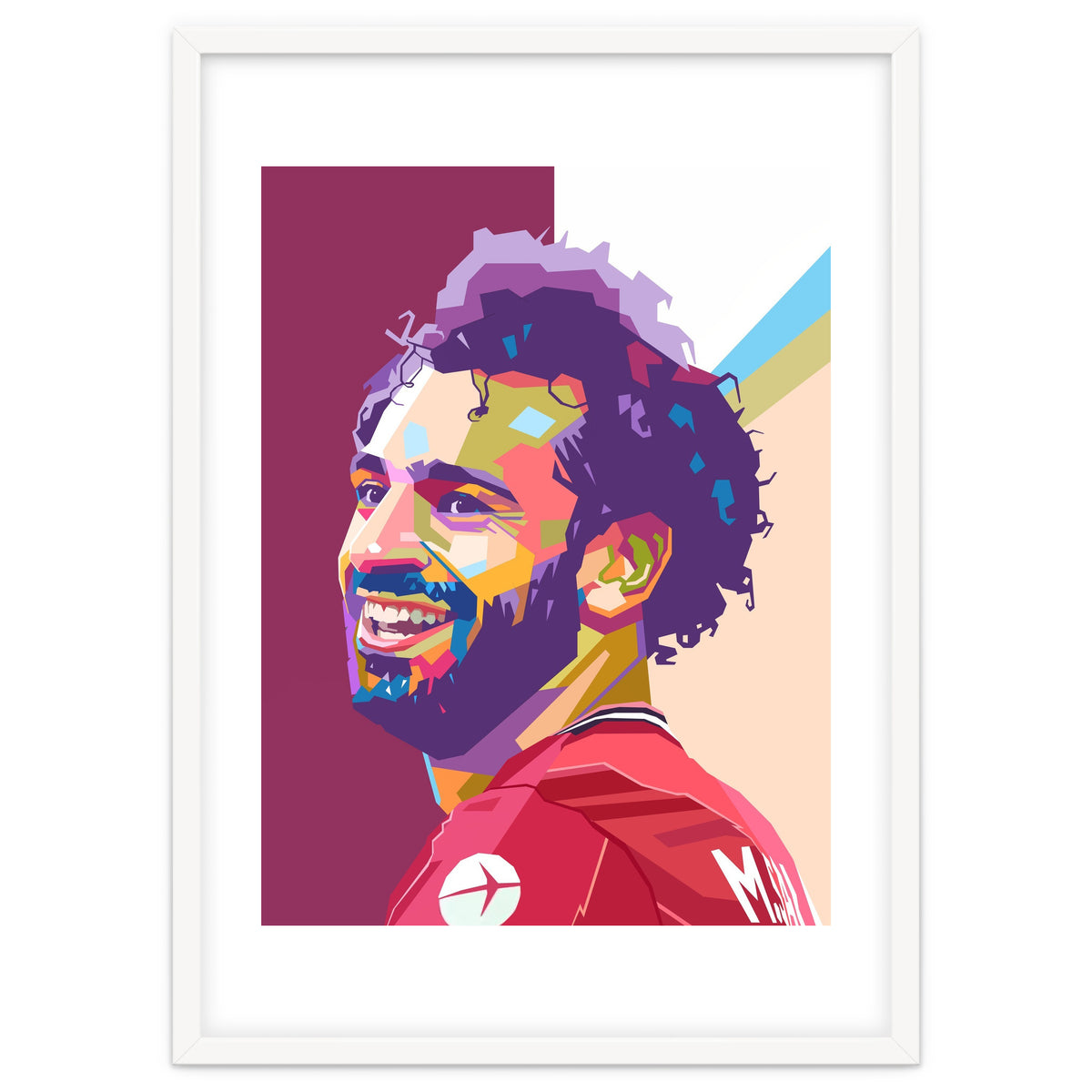 Mohamed Salah pop art portrait