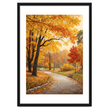 Original Autumn Park Landscape Oil Painting Style thumbnail