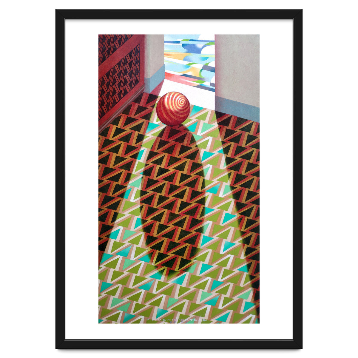 The entrance of the church