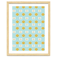 Minimalist Finn And Jake Seamless Cartoon Pattern