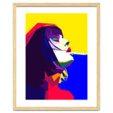 Girl Smoking Pop Art WPAP Style Illustration thumbnail
