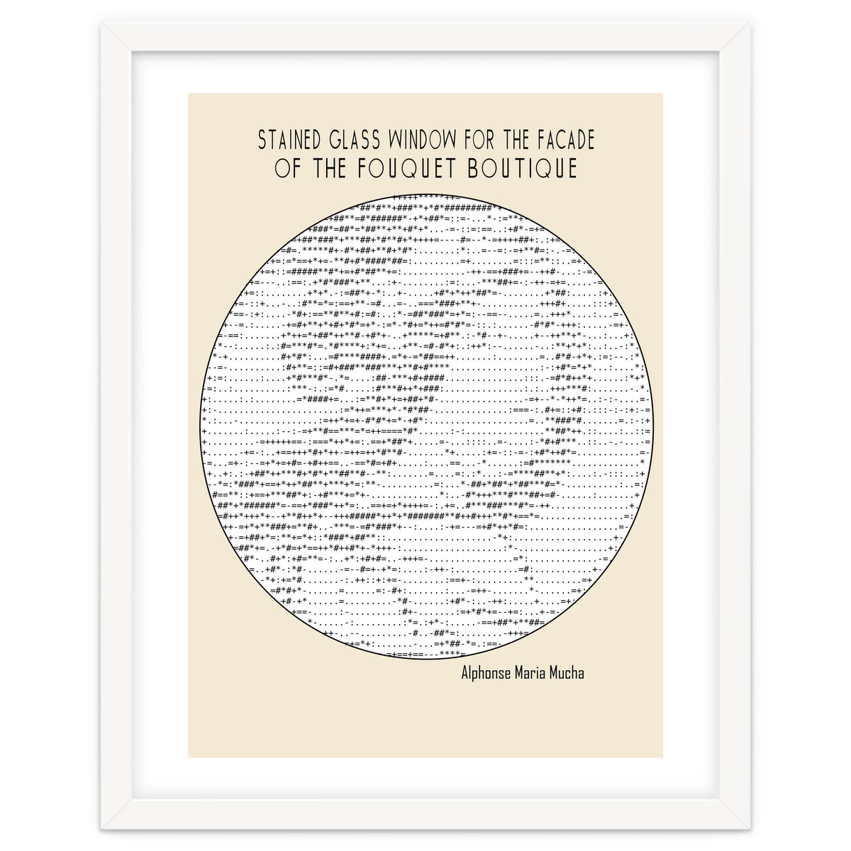 Stained Glass Window (ascii Art)