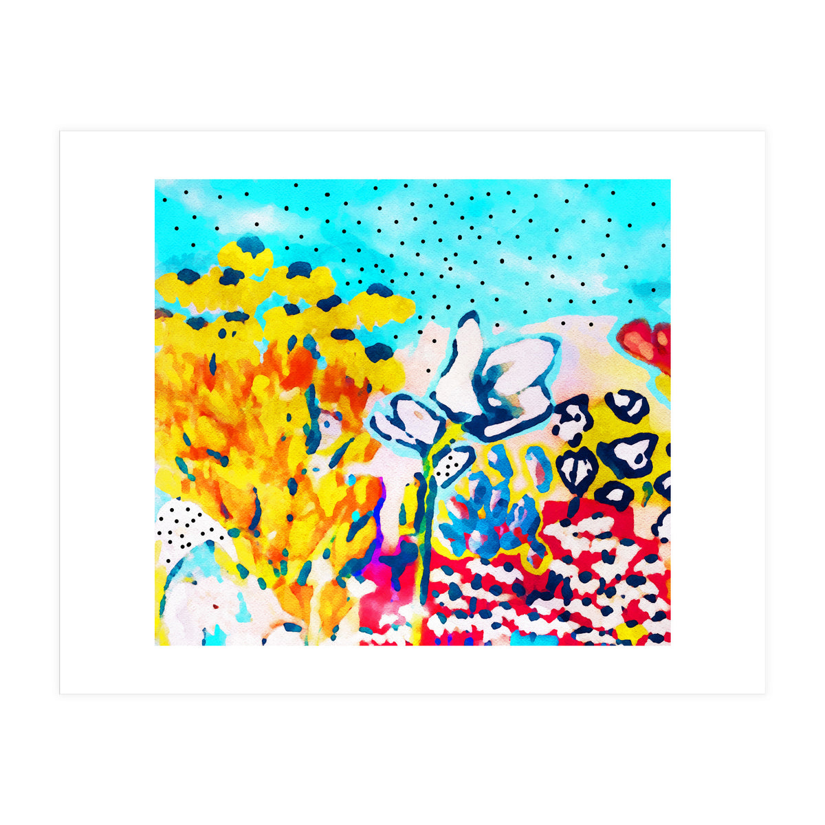 Floral Graffiti #society6 #decor #buyart (Print Only)