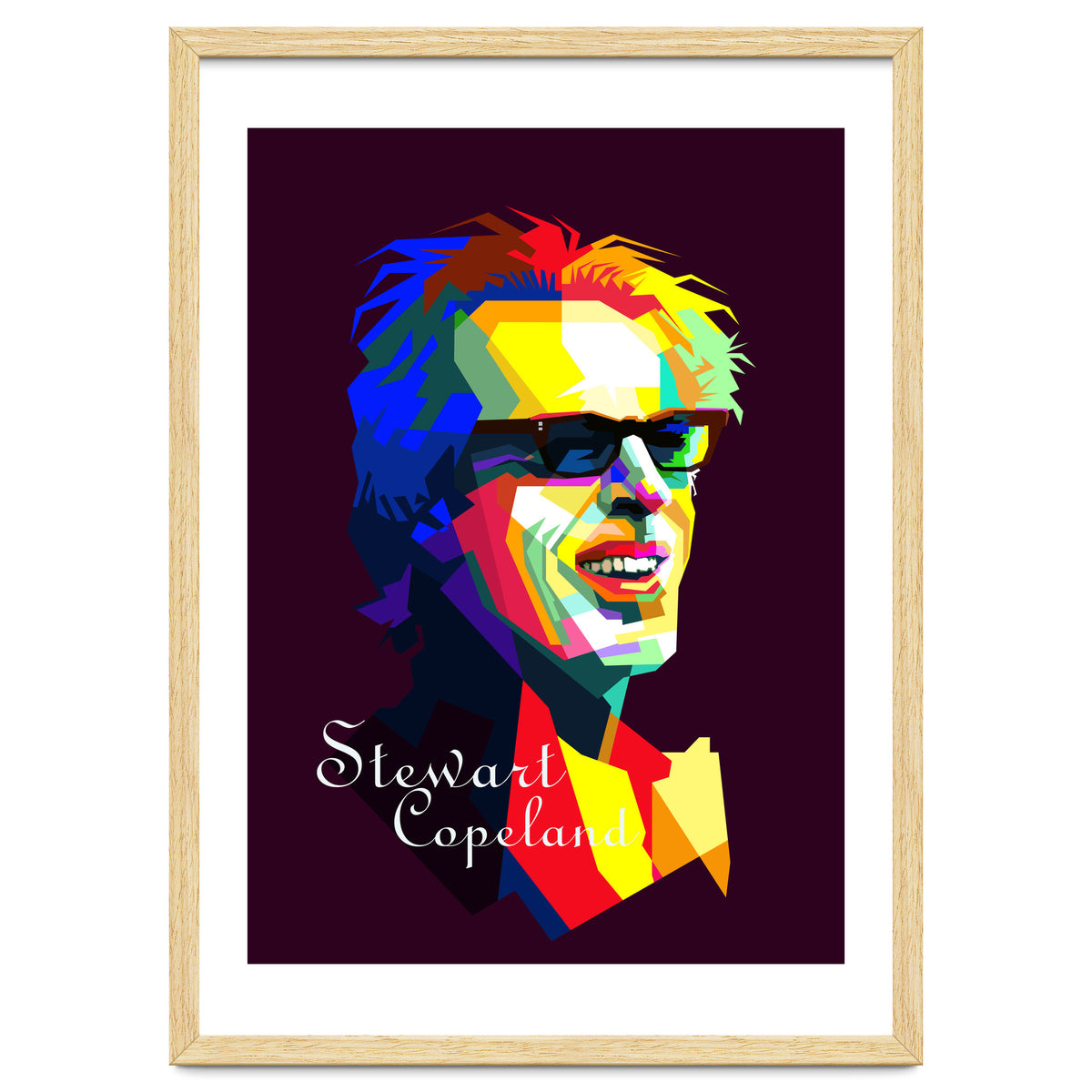 Stewart Copeland The Police Pop Art WPAP