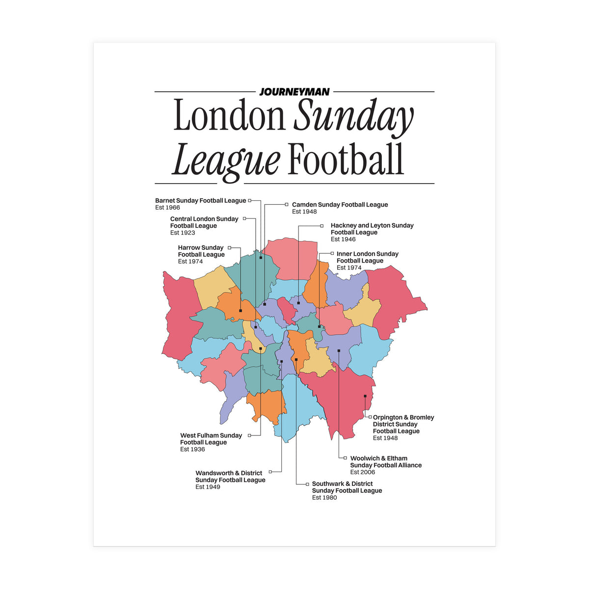 London Sunday League Football (Print Only)