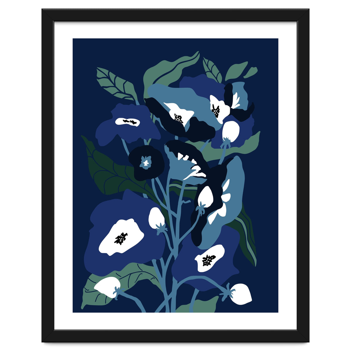 Garden Flowers at night