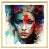 Crowned Mask Asian Warrior Portrait thumbnail
