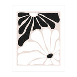 Floral Yin Yang, Scandinavian Nature Flowers Botanical Concept, Plants Blossom Positivity Neutral Minimalism (Print Only) thumbnail