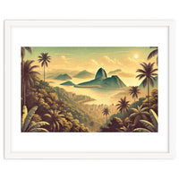 Vintage Brazil, Rio De Janeiro Tropics Poster
