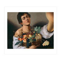 Boy With A Basket Of Fruit - Caravaggio - Selfie (Print Only)