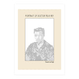 Portrait Of Doctor Felix Rey (ascii Art) (Print Only) thumbnail