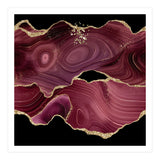 Burgundy & Gold Glitter Agate Texture 03  (Print Only) thumbnail