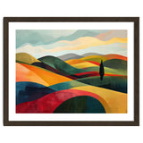 Abstract Tuscan Hills Landscape Painting thumbnail