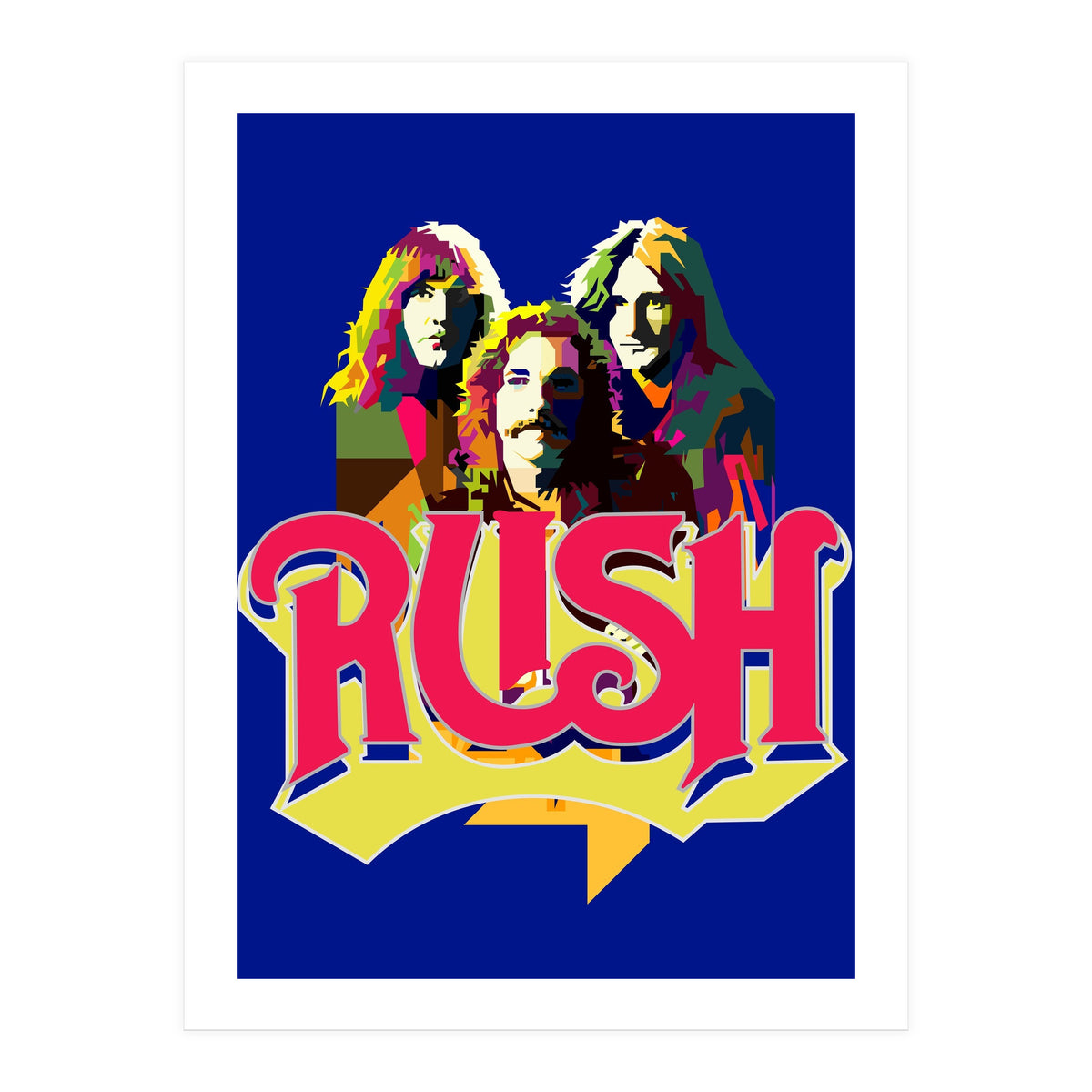 Rush Rock In Rio Pop Art WPAP (Print Only)