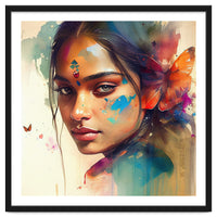 Butterfly Whisper Hindu Portrait