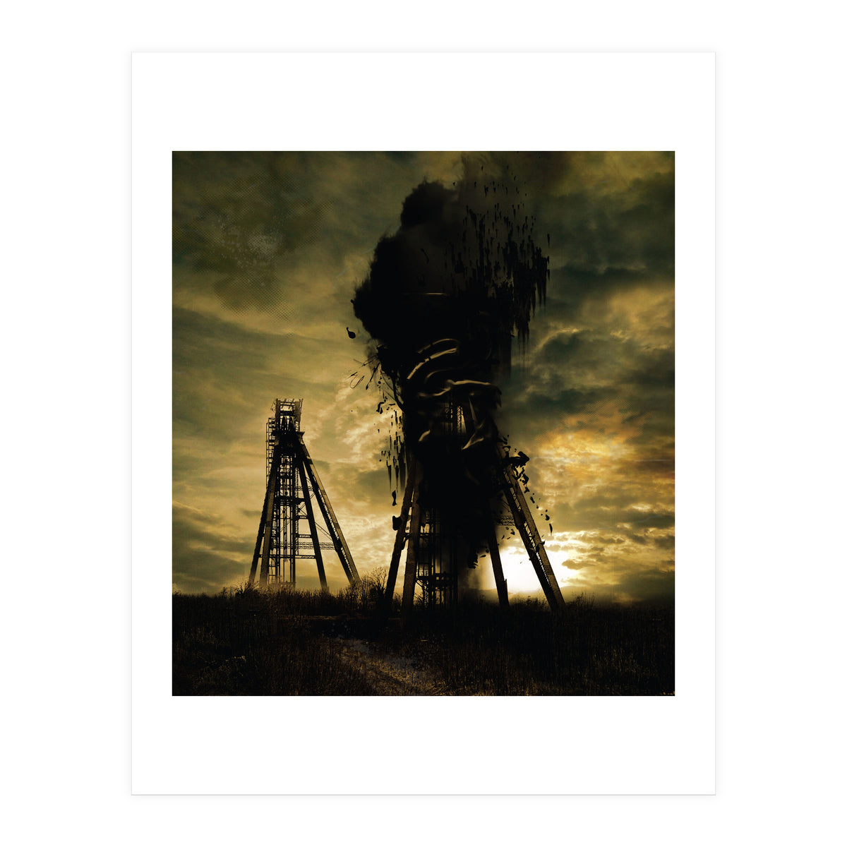 Oil Gusher Collage (Print Only)