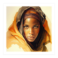 Watercolor Tuareg Woman #11 (Print Only)