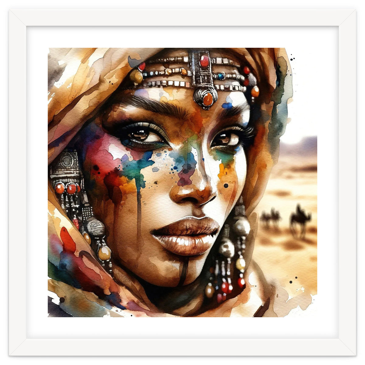 Desert Jewels Tuareg Woman Portrait