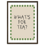 What’s For Tea, Cute Kitchen Quote Print, Playful Wall Art for Dining Spaces thumbnail