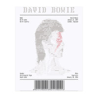 Receipt Art David Bowie (Print Only)