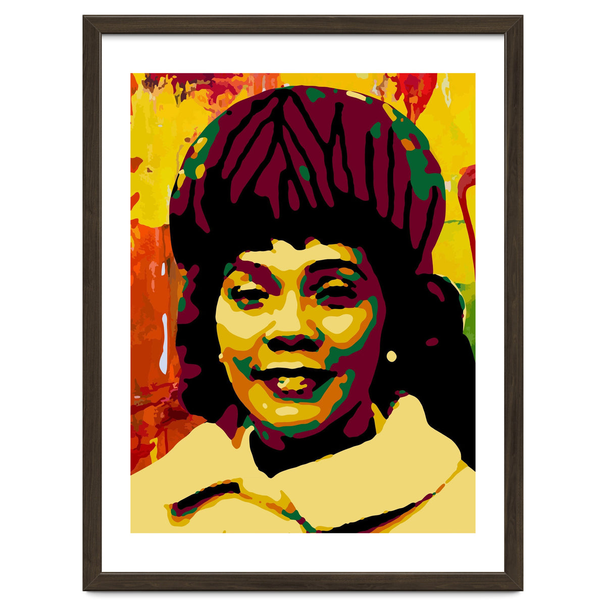Coretta Scott King Colorful Abstract Art