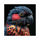Close Up Portrait Of A Colorful Exotic Parrot (Print Only) thumbnail