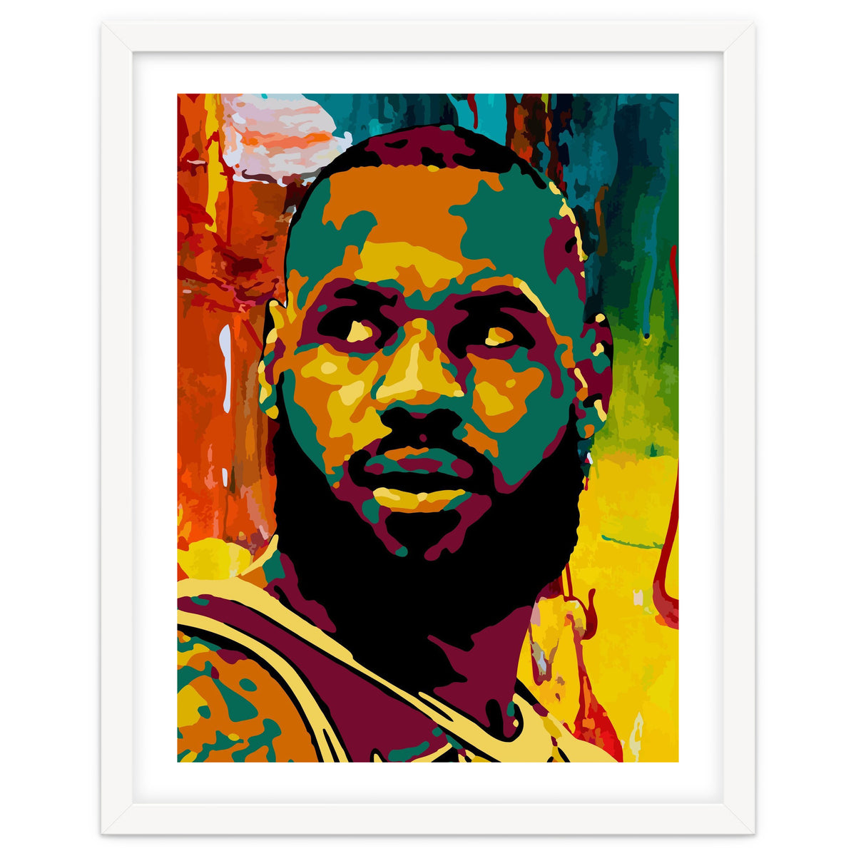 LeBron James Colorful abstract