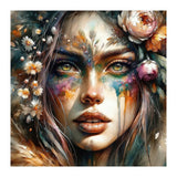 Floral Forest Druid Woman Portrait (Print Only) thumbnail