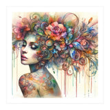Dreamer with Floral Crown (Print Only) thumbnail