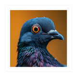 Close Up Of A Pigeon's Head And Neck (Print Only) thumbnail