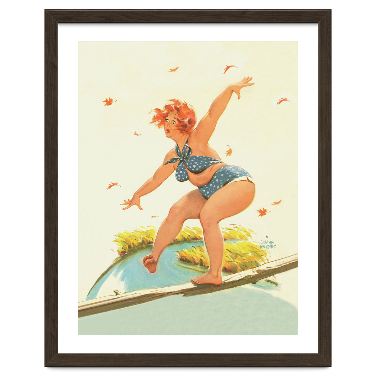 Sudden Wind On A Wooden Beam