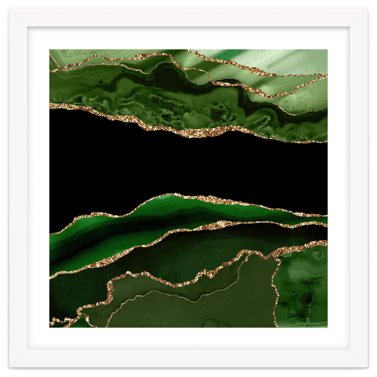 Green & Gold Agate Texture 11